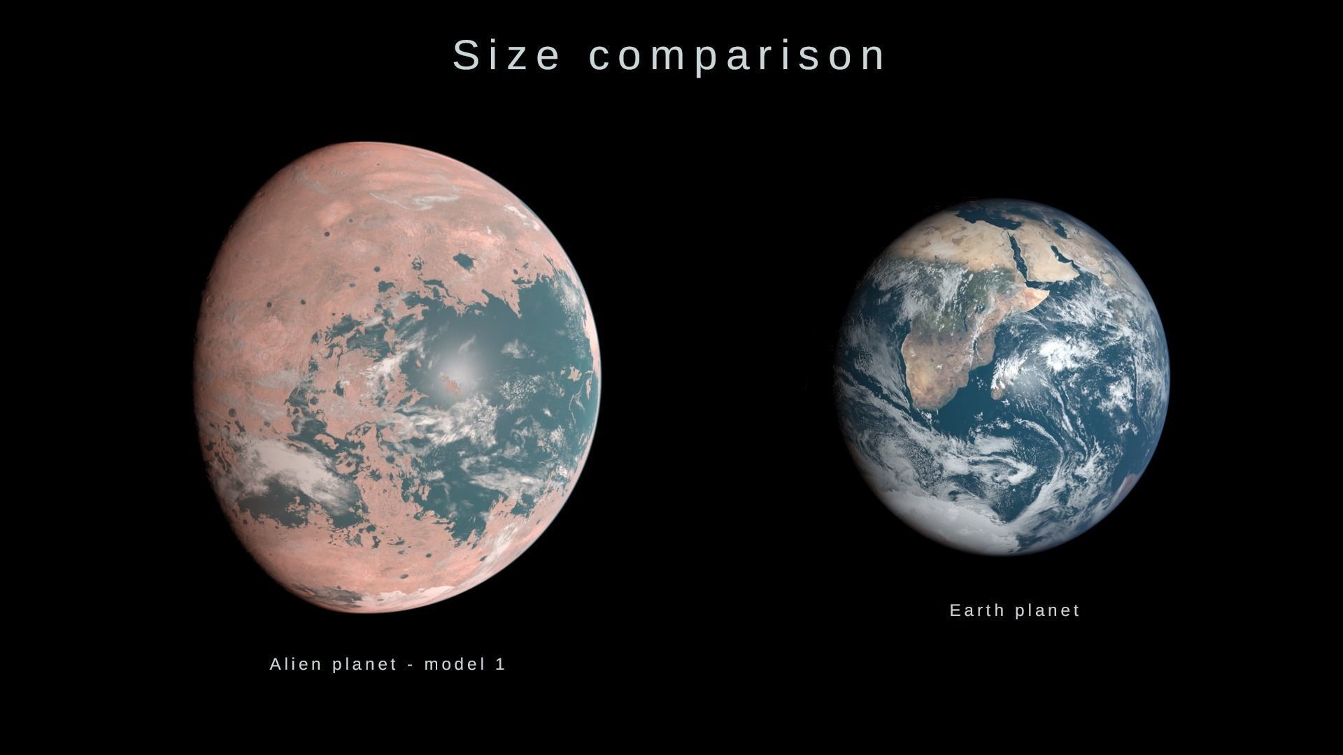 Alien planet model 1 - 16k photorealistic -warm superterran Low-poly 3D model_10