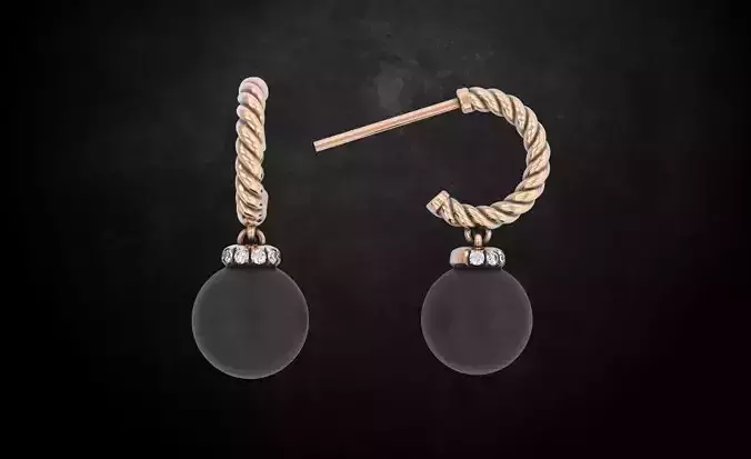 Earrings with pearls for style girls 222