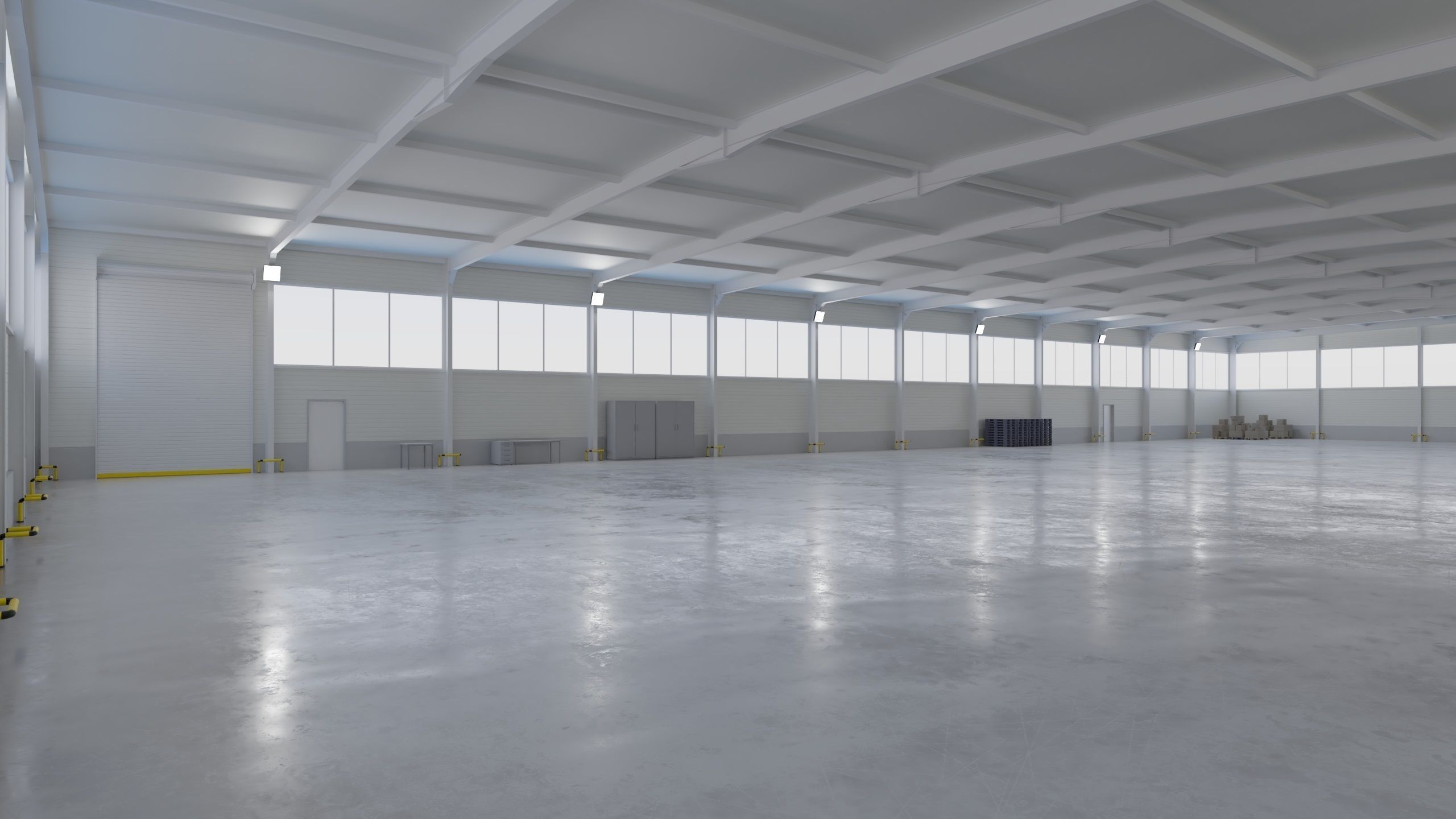 Warehouse Interior 5 Low-poly 3D model_7