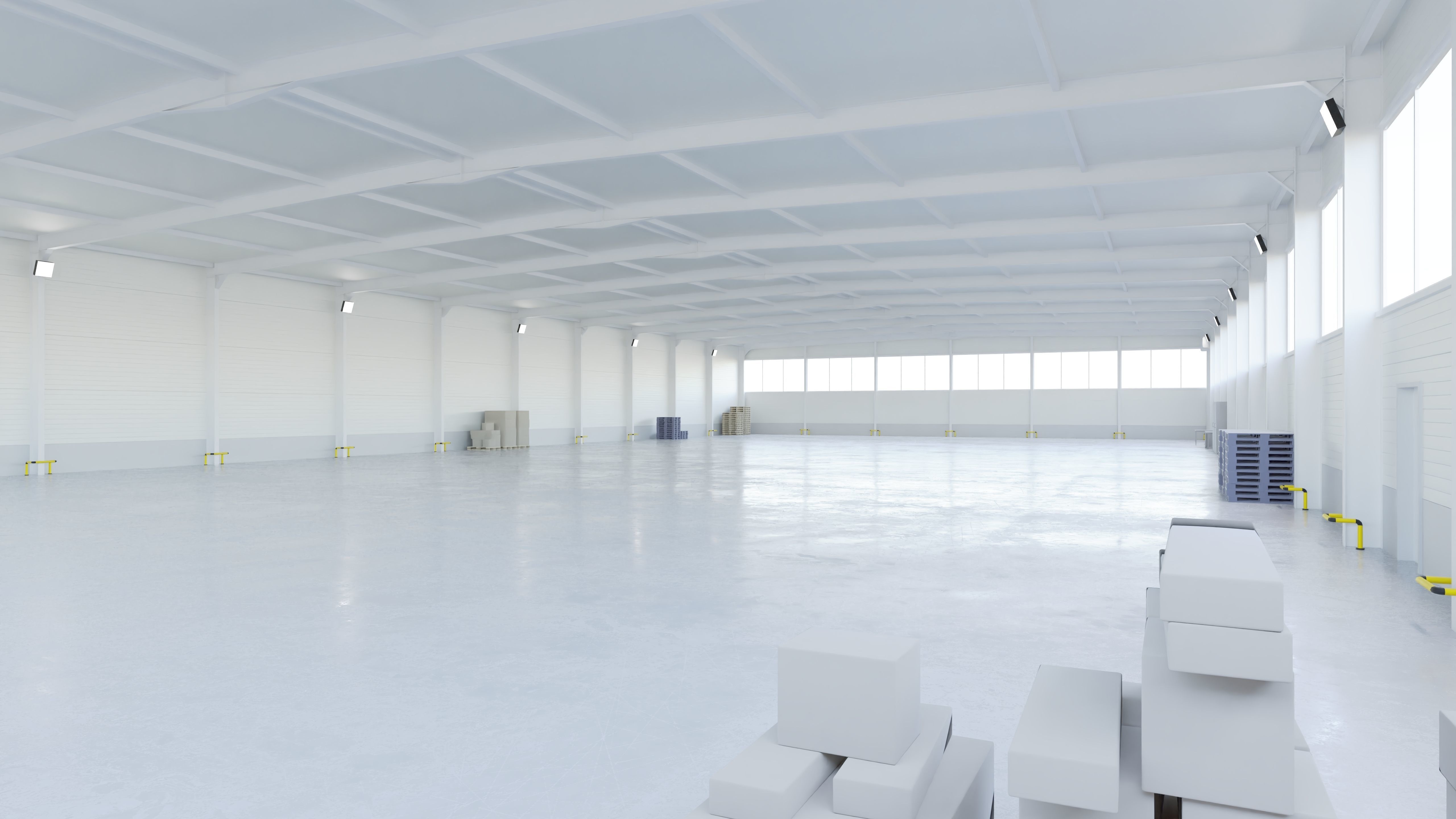 Warehouse Interior 5 Low-poly 3D model_1