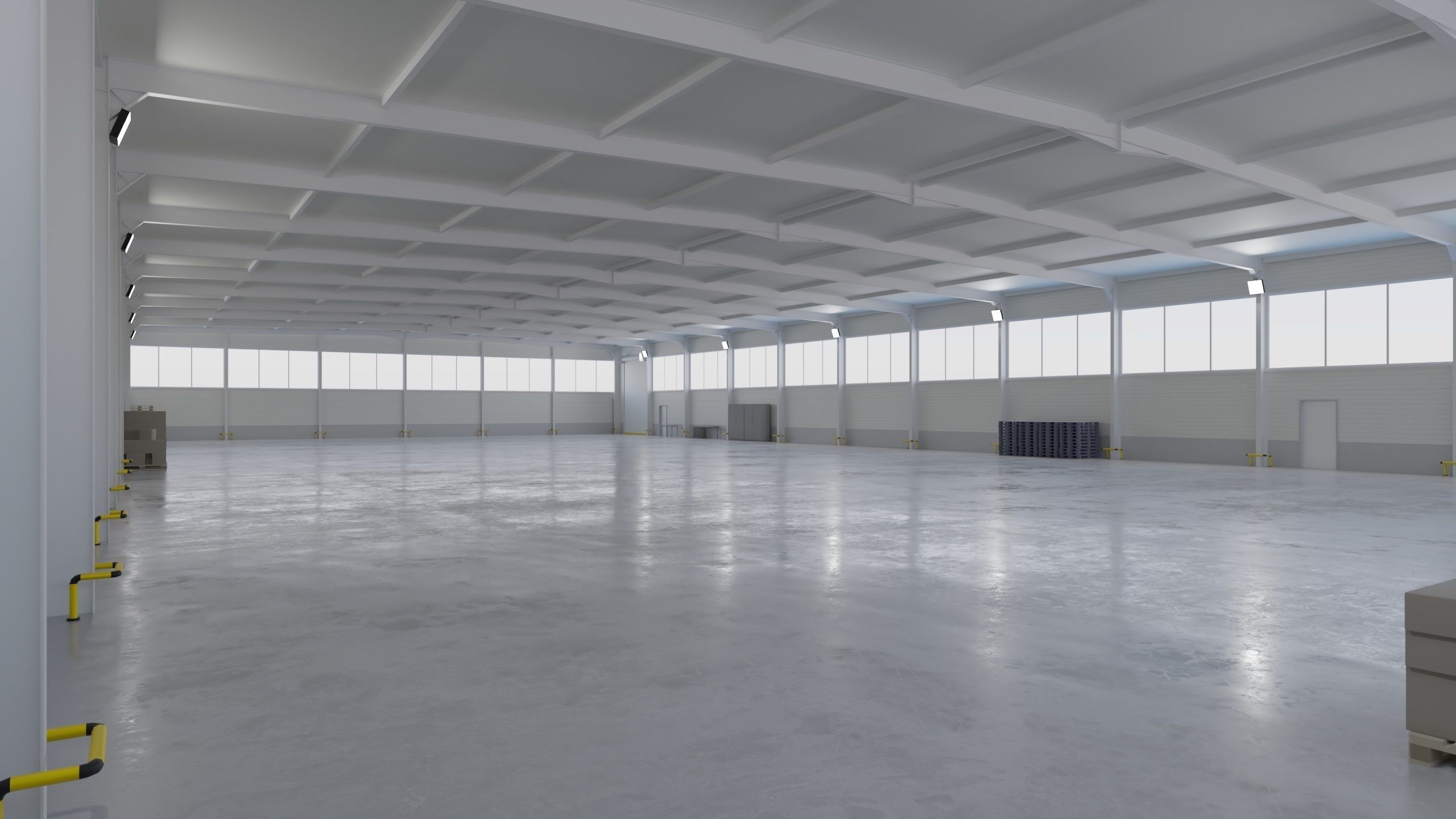 Warehouse Interior 5 Low-poly 3D model_6