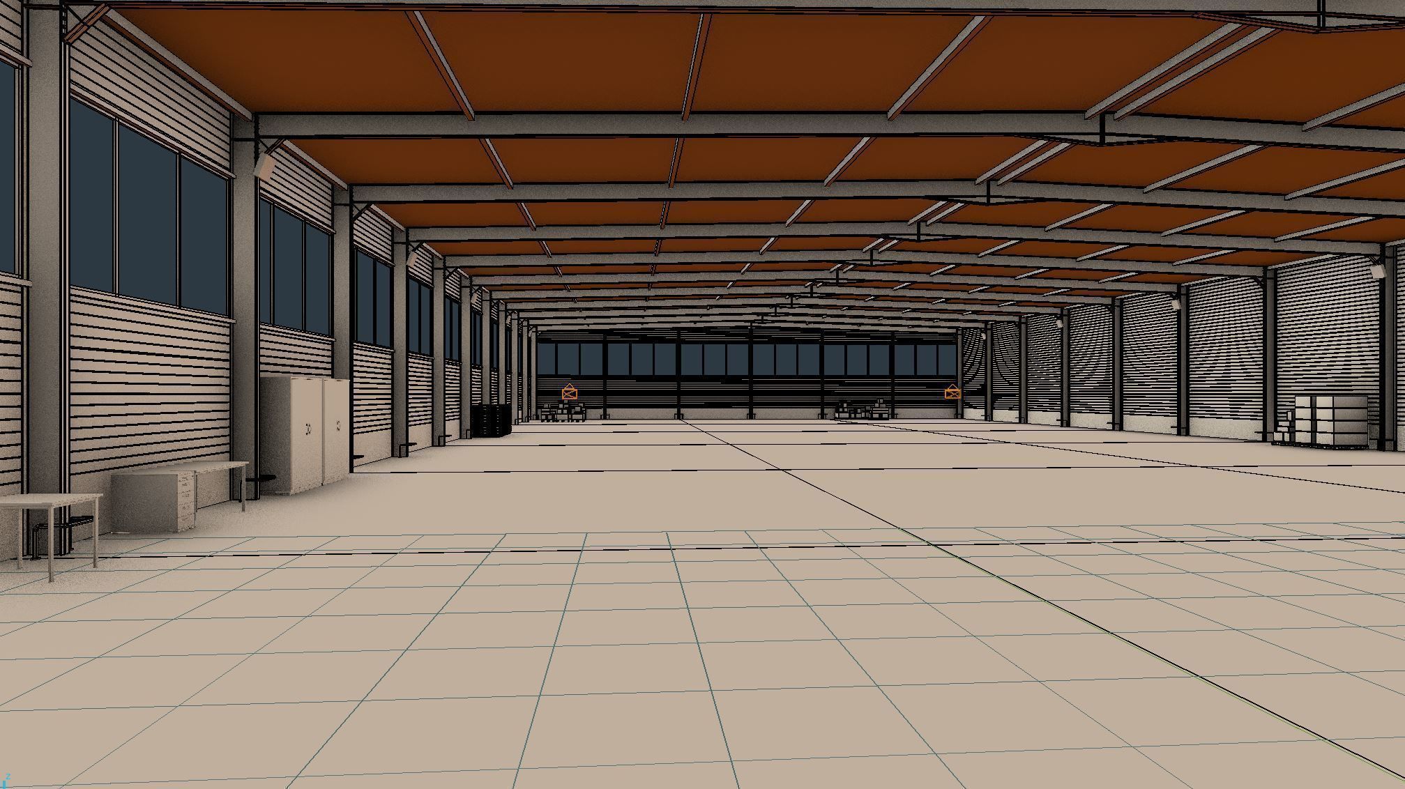 Warehouse Interior 5 Low-poly 3D model_8