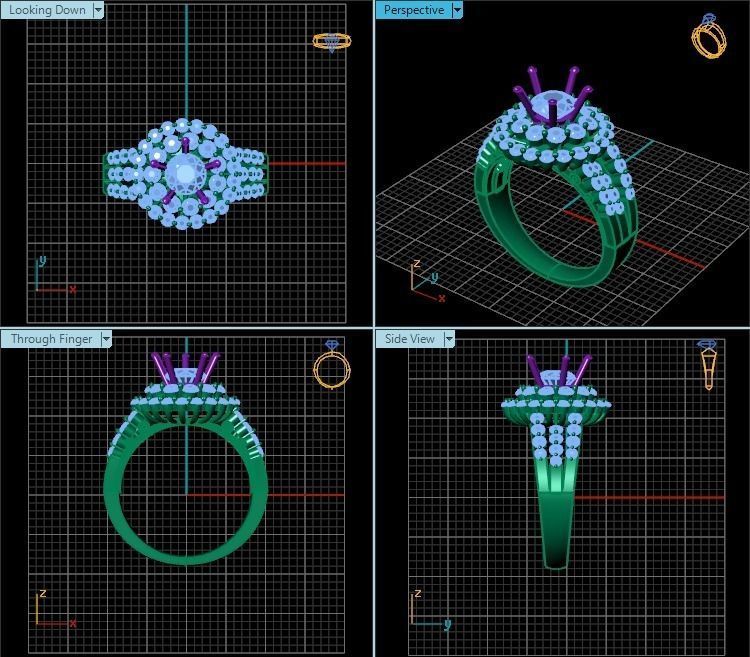 Ring T00212 3D print model_2