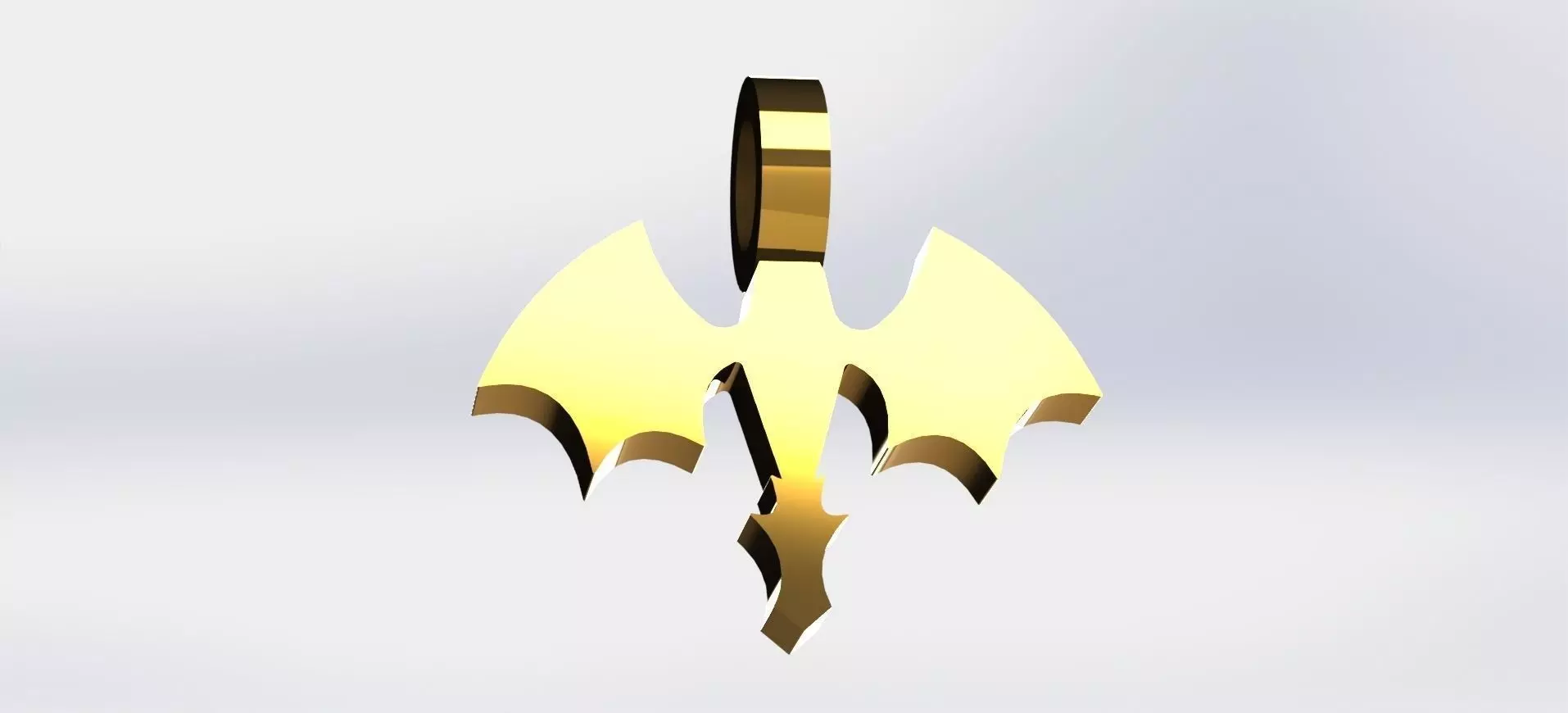 Dragon Pendant 2 3D print model_0