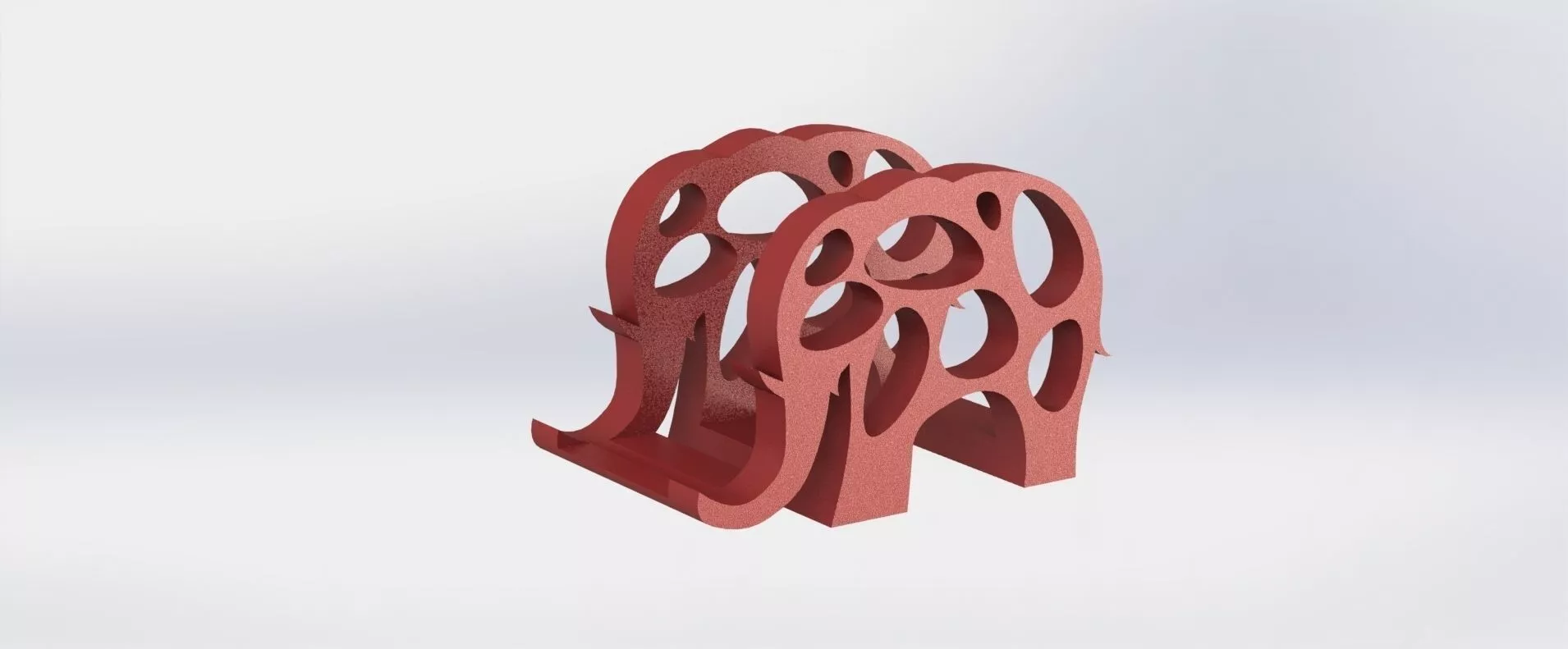 Elephant Napkin Holder 3D print model