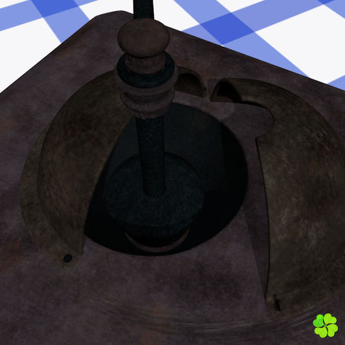 Coffee grinder low poly Low-poly 3D model