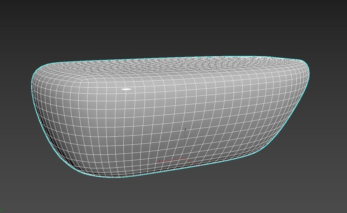 River Stone Cocktail Table 3D model_3