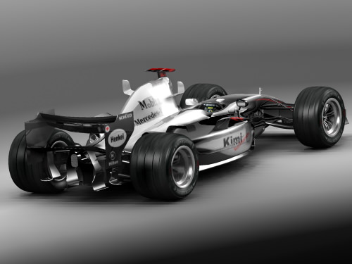 f1 mclaren 2005 3D model_3