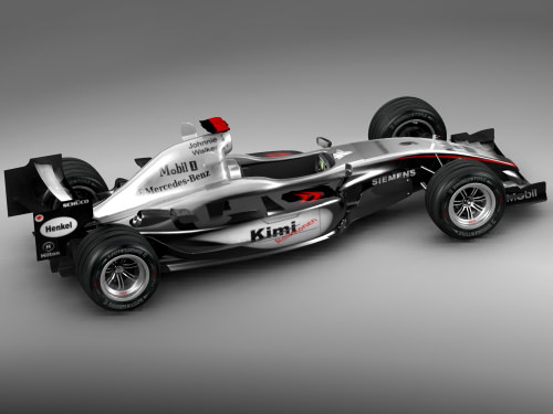 f1 mclaren 2005 3D model_2