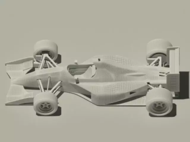 Jordan 191 Formula 1 racing car 3D model_0