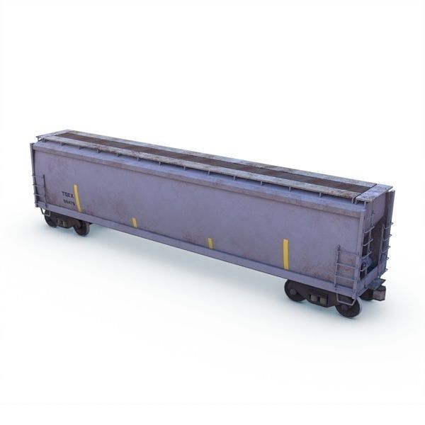Hopper Car Low-poly 3D model_11