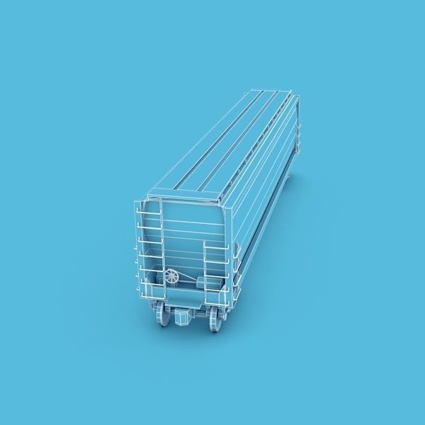 Hopper Car Low-poly 3D model_14