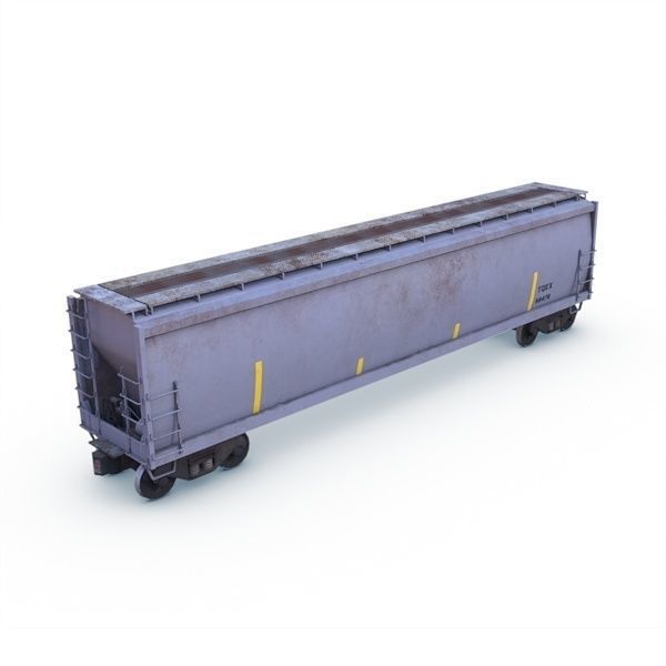 Hopper Car Low-poly 3D model_1