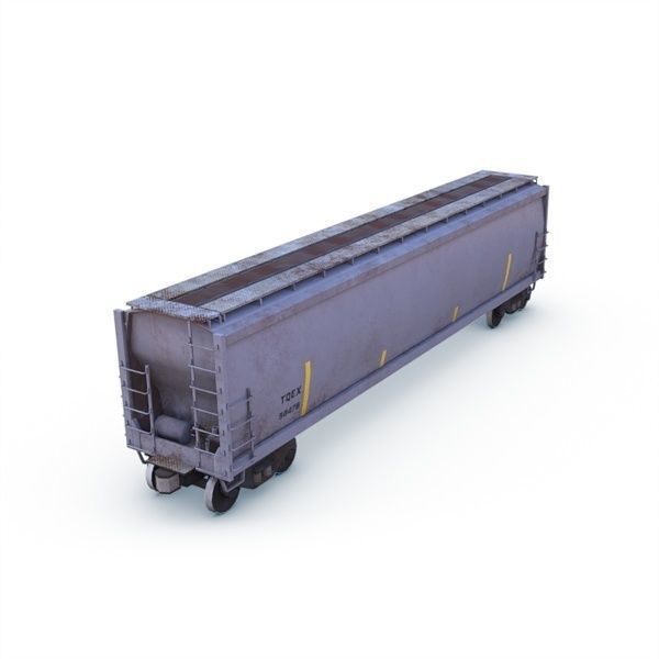 Hopper Car Low-poly 3D model_9
