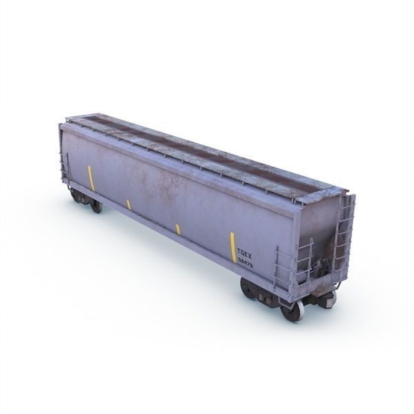 Hopper Car Low-poly 3D model_5