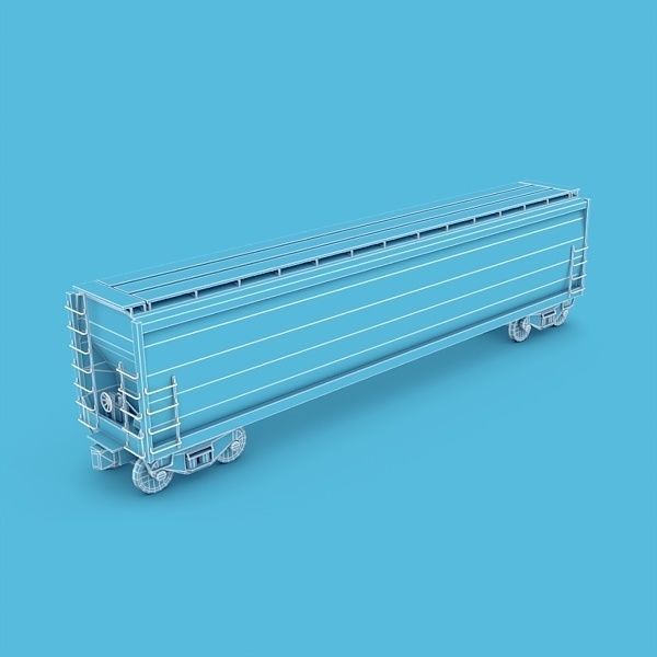 Hopper Car Low-poly 3D model_2