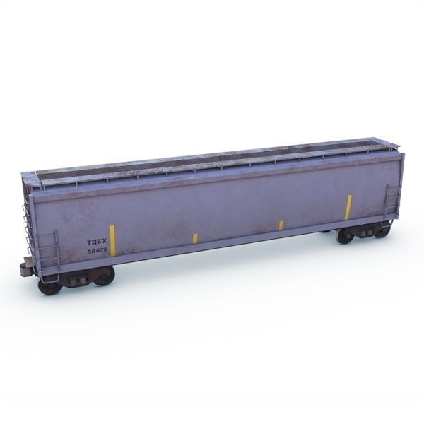 Hopper Car Low-poly 3D model_7
