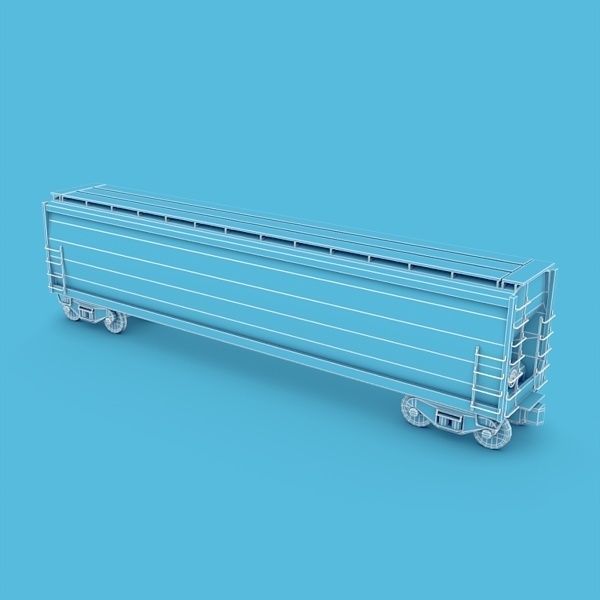 Hopper Car Low-poly 3D model_12