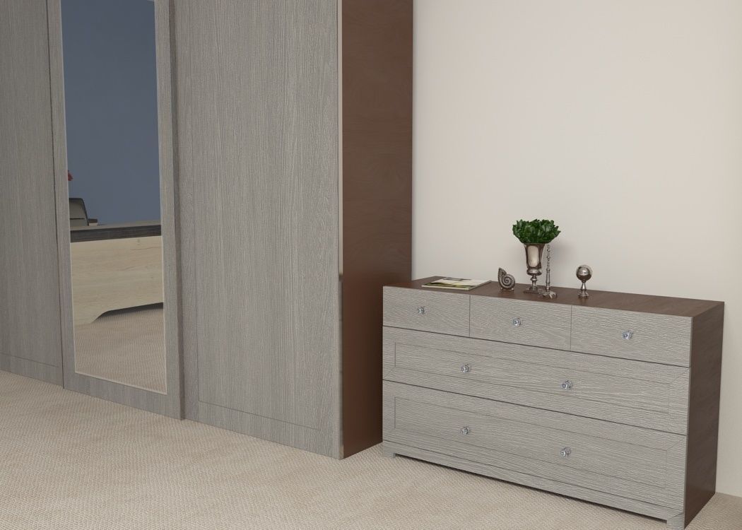 Closet commode set 3D model_1