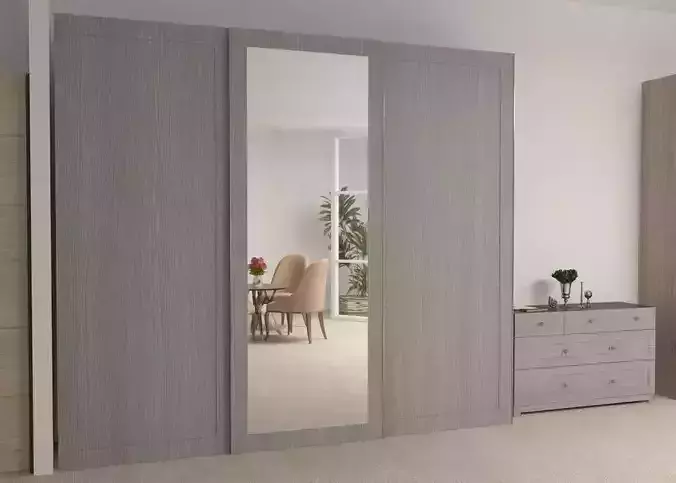 Closet commode set 3D model