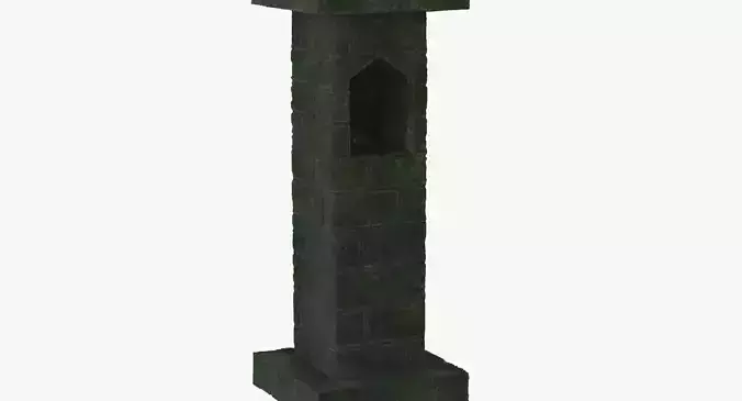 Column post with square base