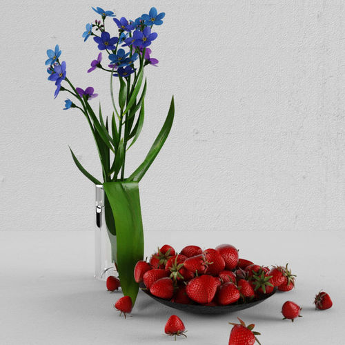 Forget-me-nots Free 3D model