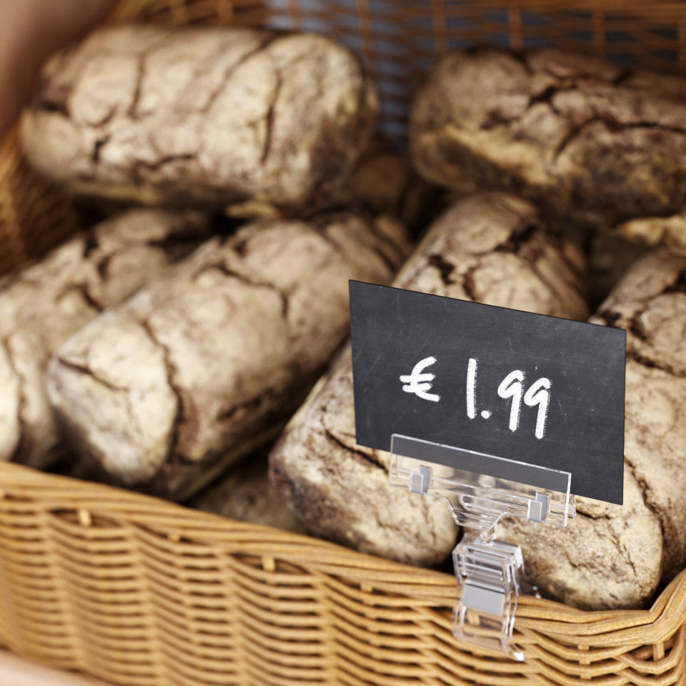 Bread display racks 3D model_2