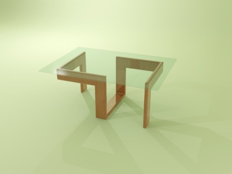 LIVING ROOM TABLE 3D model_4