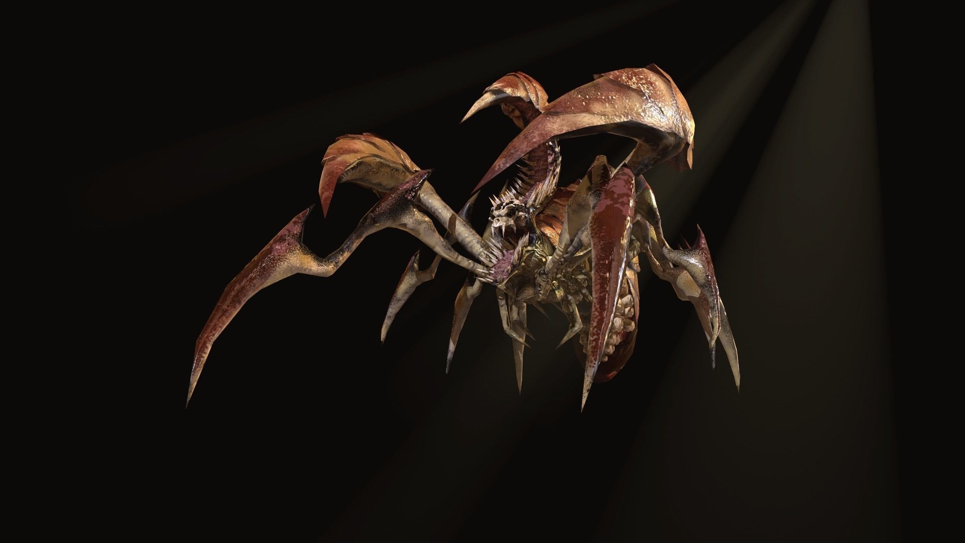 dreadful beetle Low-poly 3D model_14