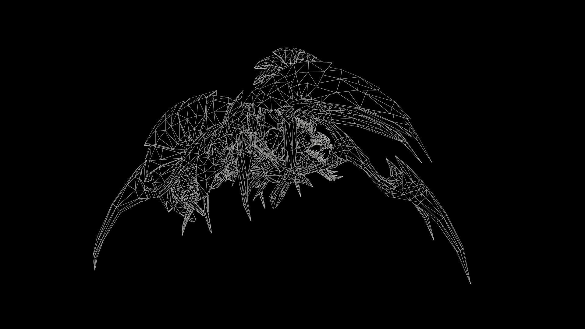 dreadful beetle Low-poly 3D model_8