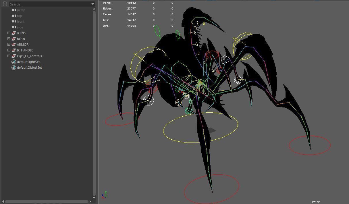 dreadful beetle Low-poly 3D model_15