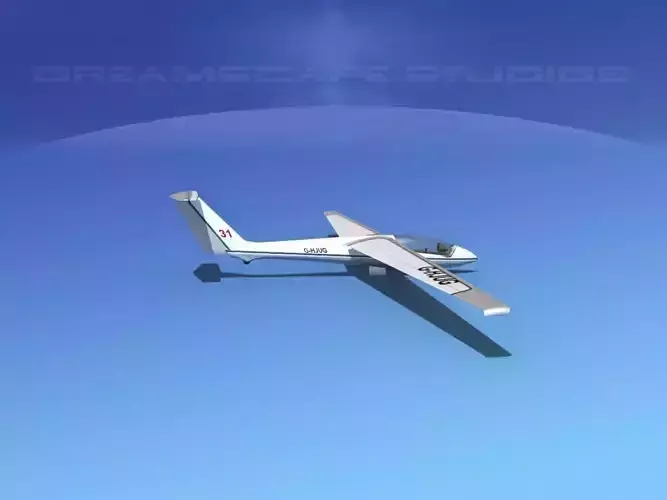 SZD-22 Mucha Glider V02 3D model