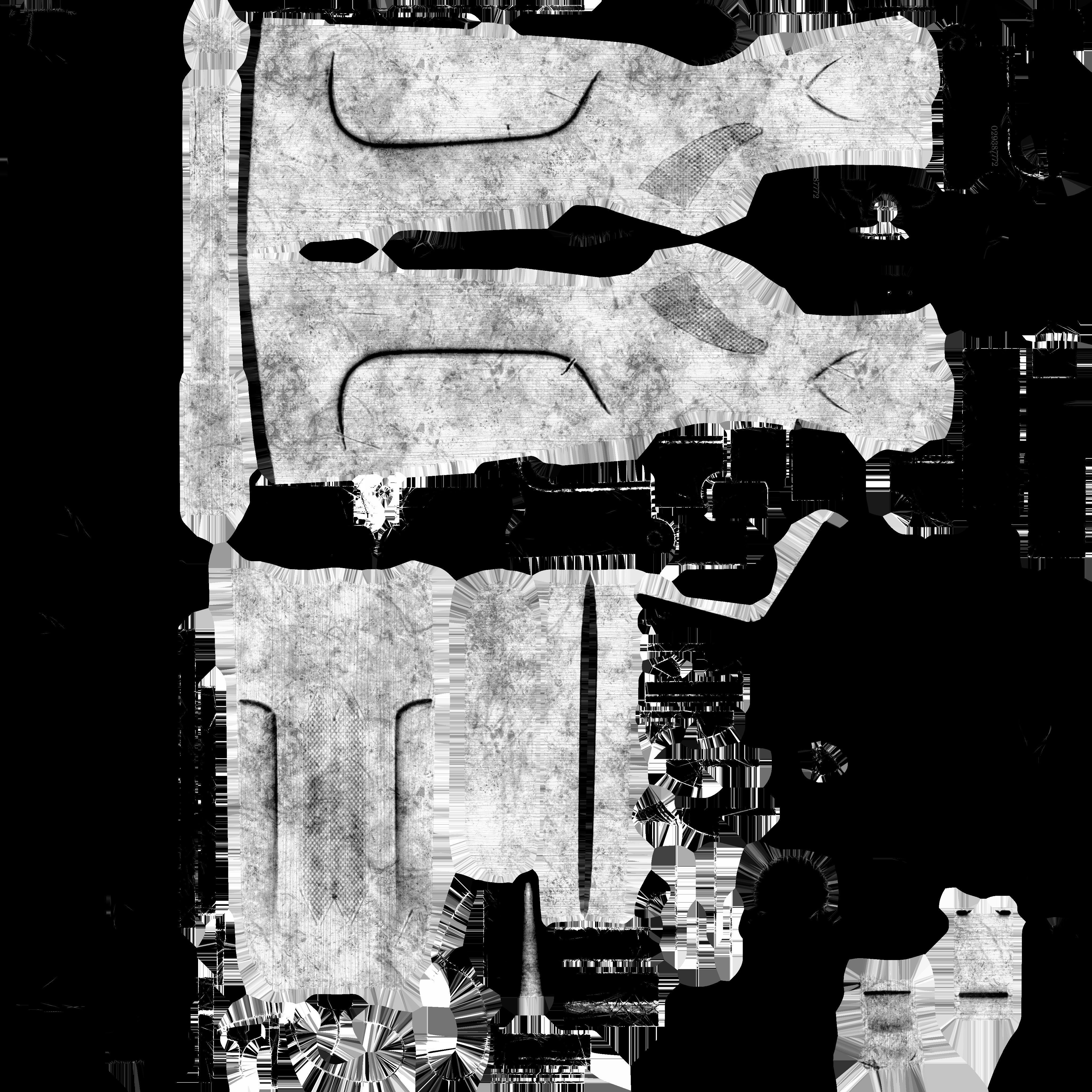 Double-barrel shotgun Low-poly 3D model_6