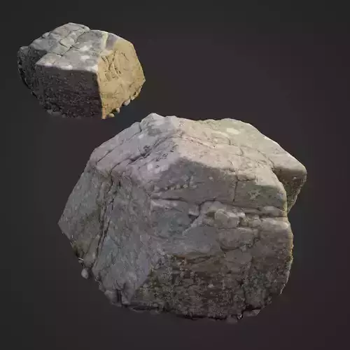3d scanned nature stone 027