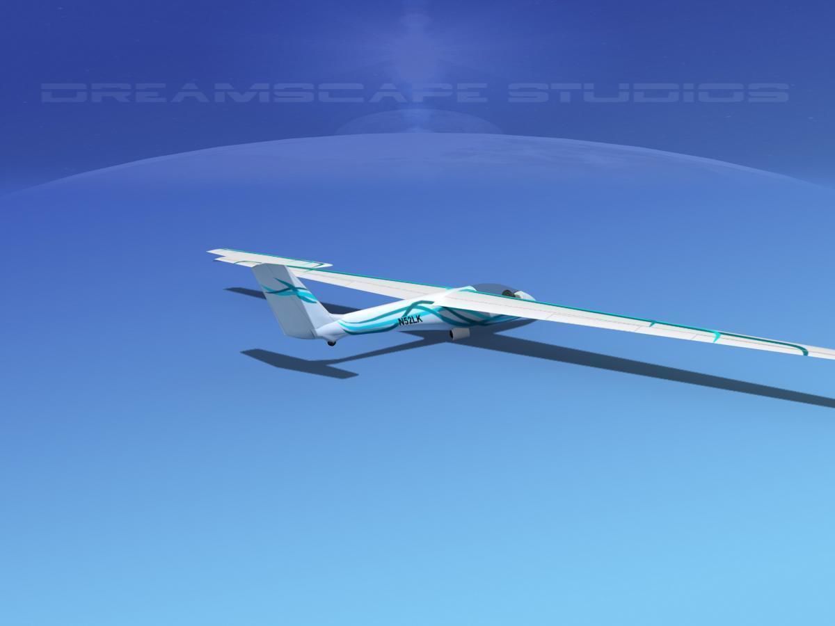 SZD-36 Cobra Glider V04 Low-poly 3D model_5