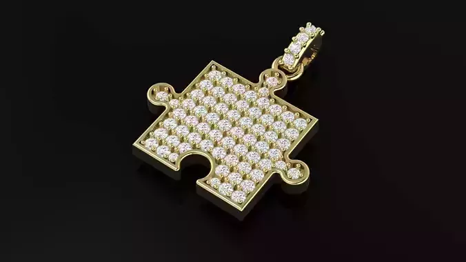 Jigsaw pendant 