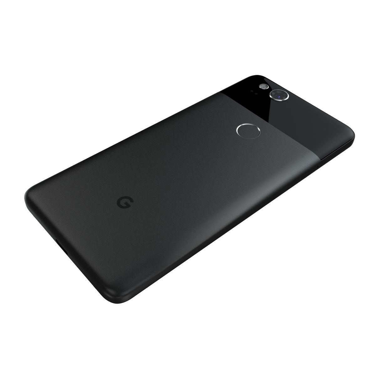 Google Pixel 2 Just Black 3D model_8