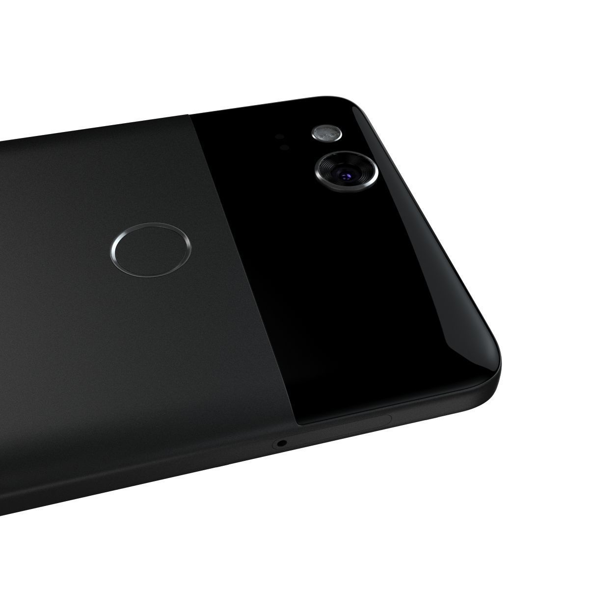 Google Pixel 2 Just Black 3D model_11