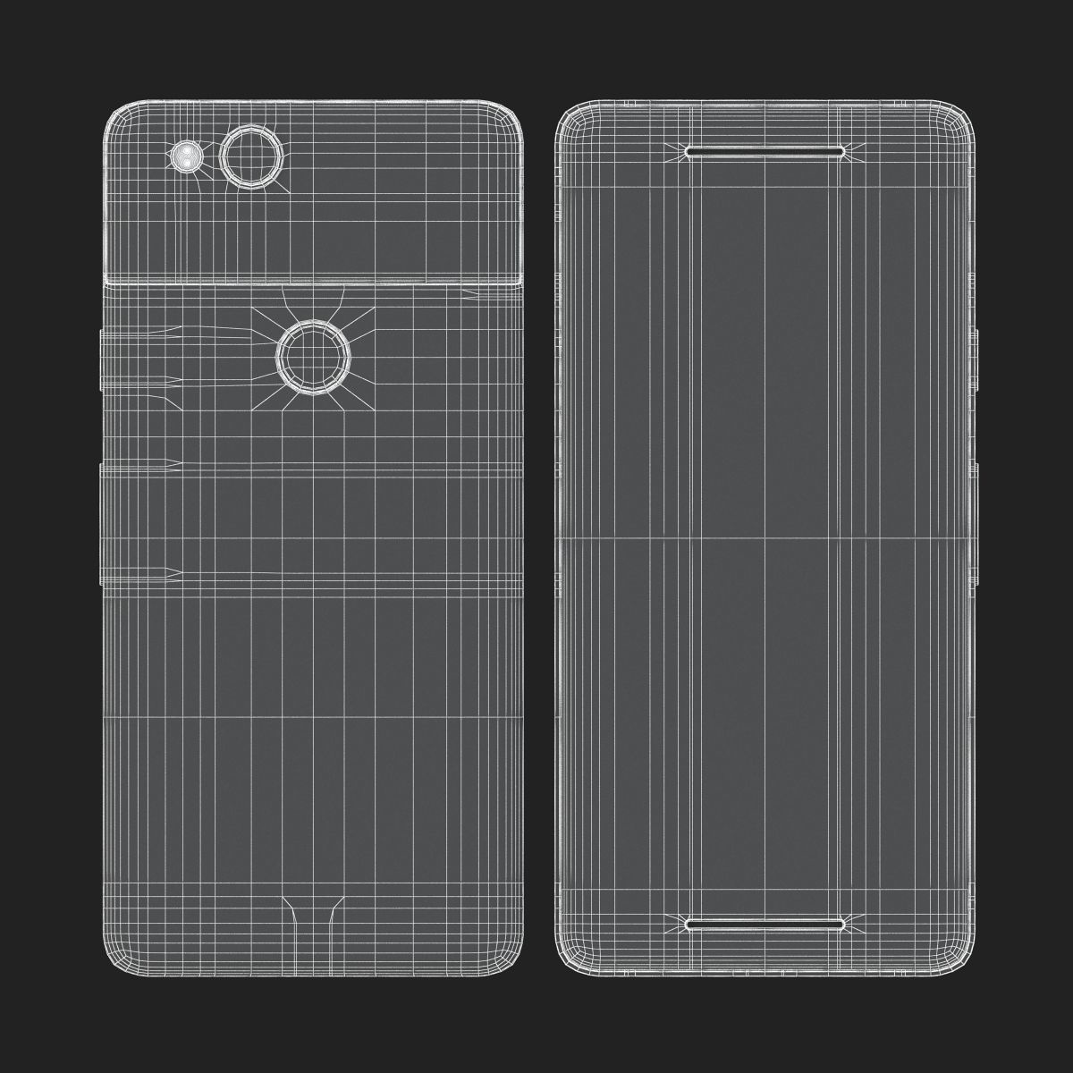 Google Pixel 2 Just Black 3D model_13