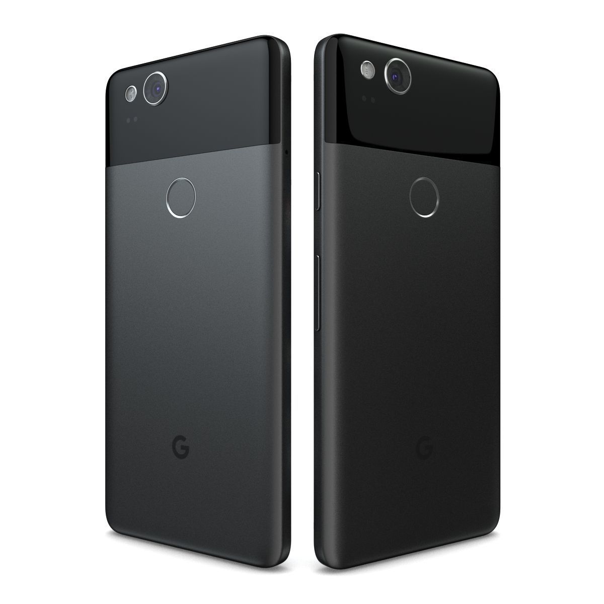 Google Pixel 2 Just Black 3D model_4