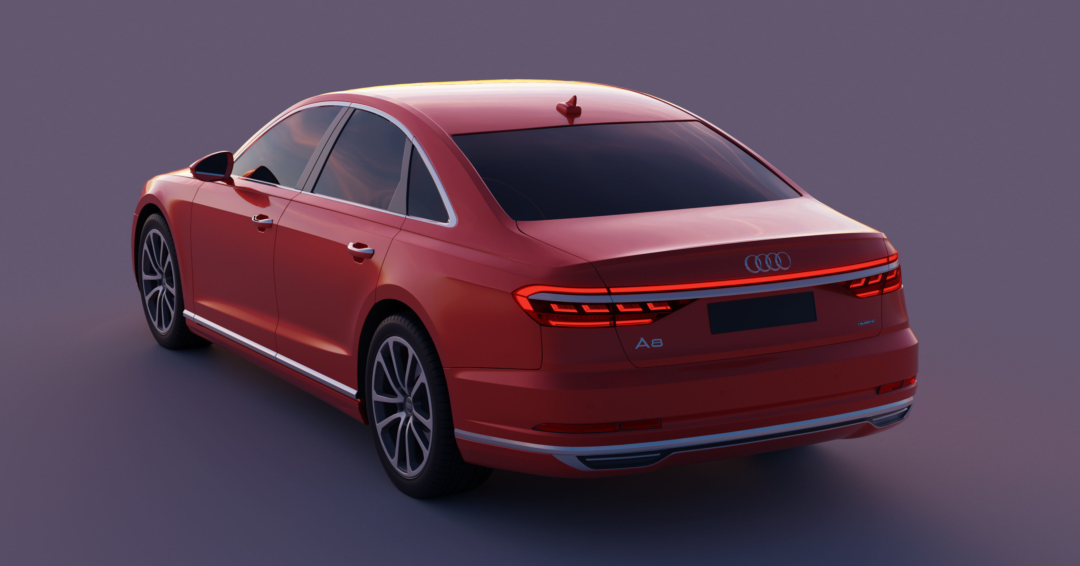Audi A8 2018 3D model_1