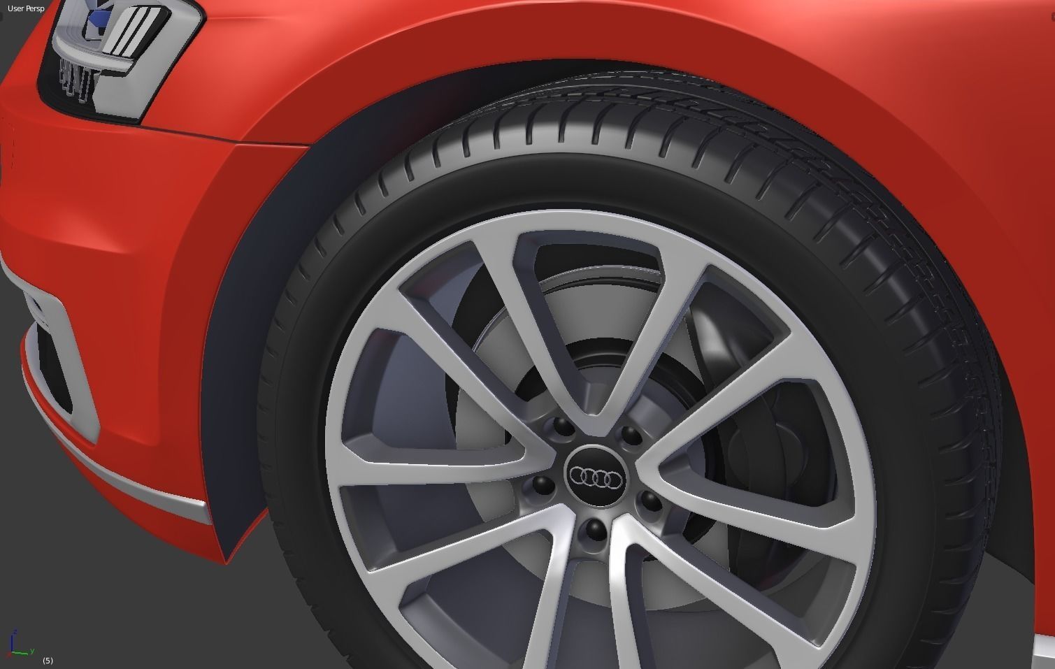 Audi A8 2018 3D model_9