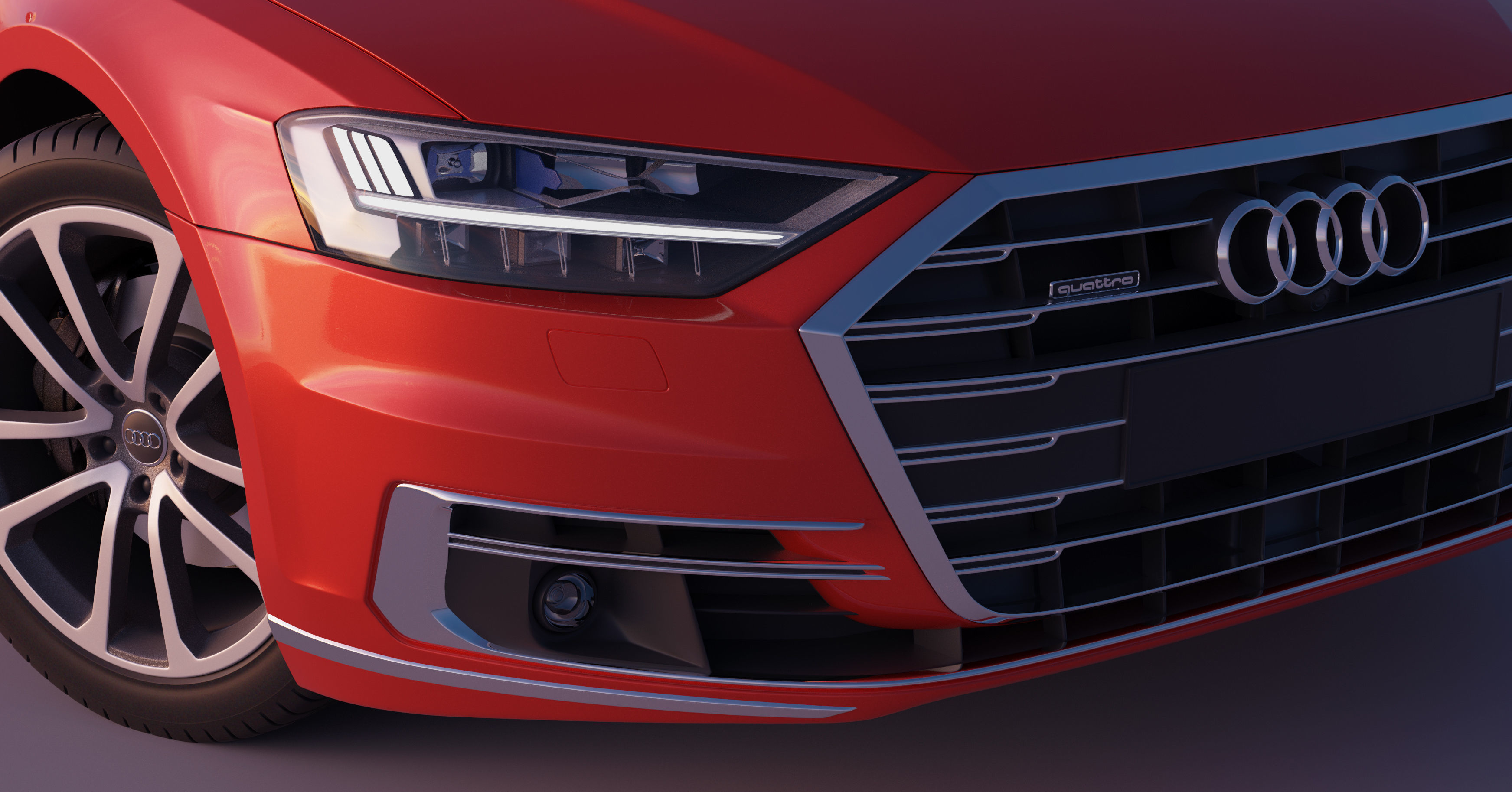 Audi A8 2018 3D model_2