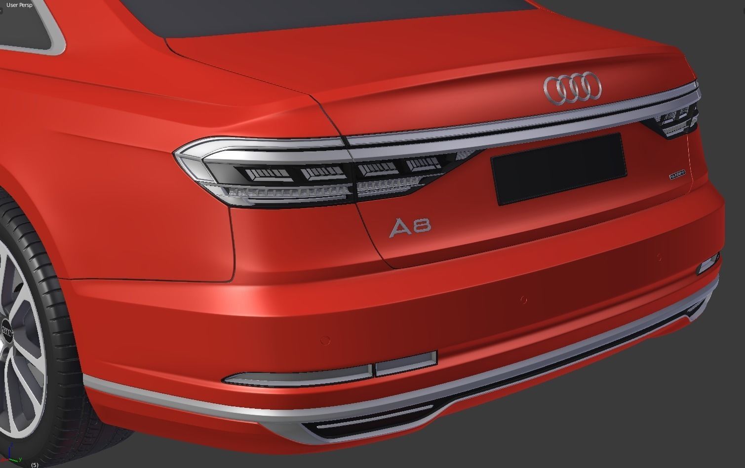 Audi A8 2018 3D model_8