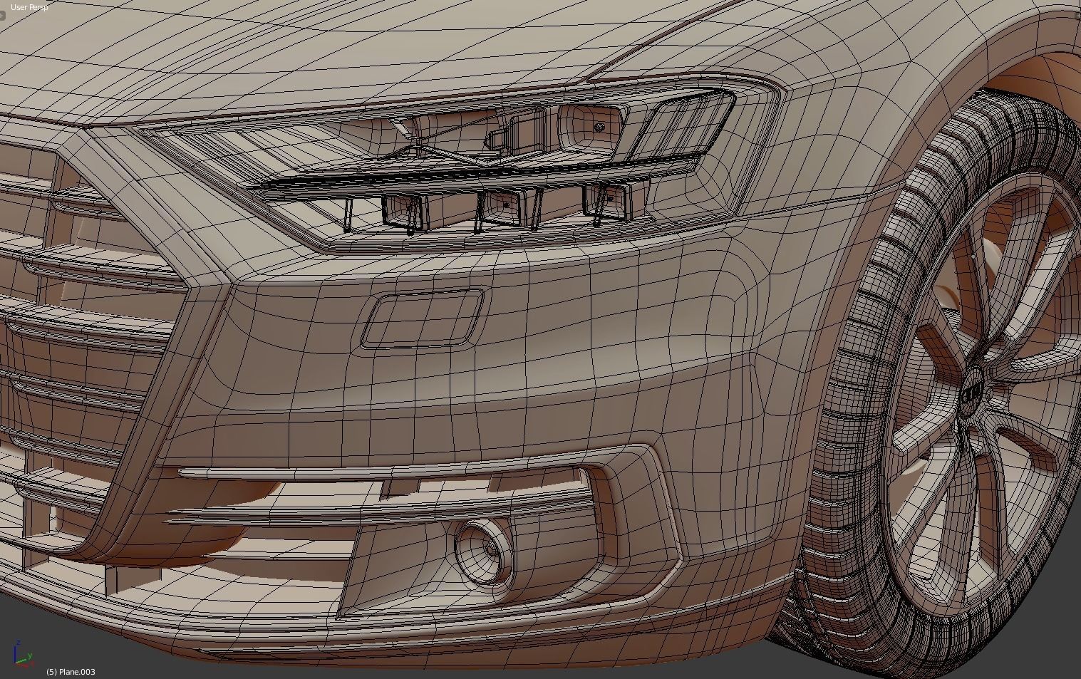 Audi A8 2018 3D model_10