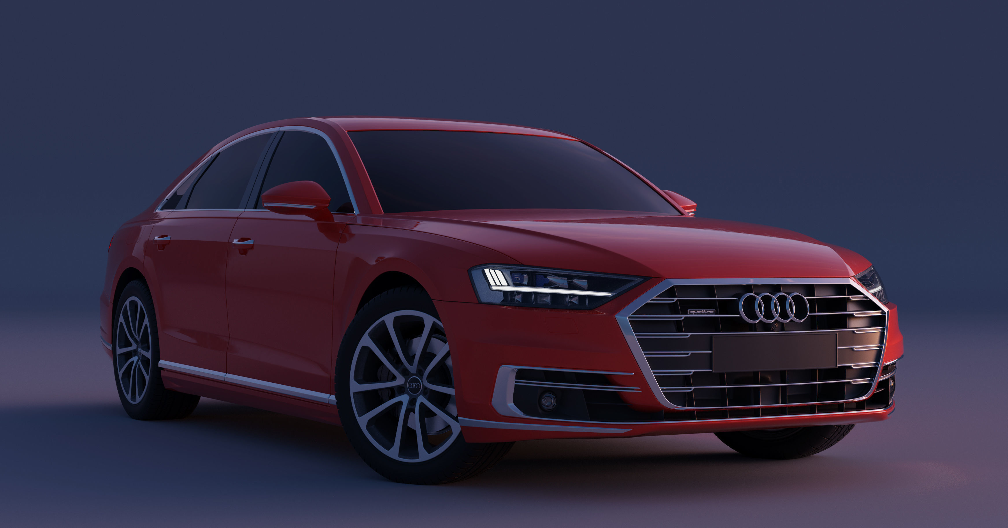 Audi A8 2018 3D model_4