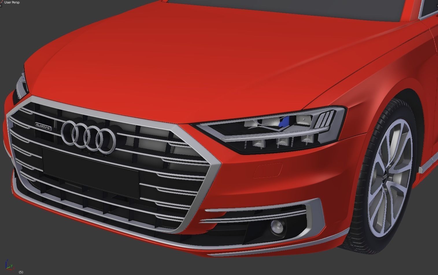 Audi A8 2018 3D model_7