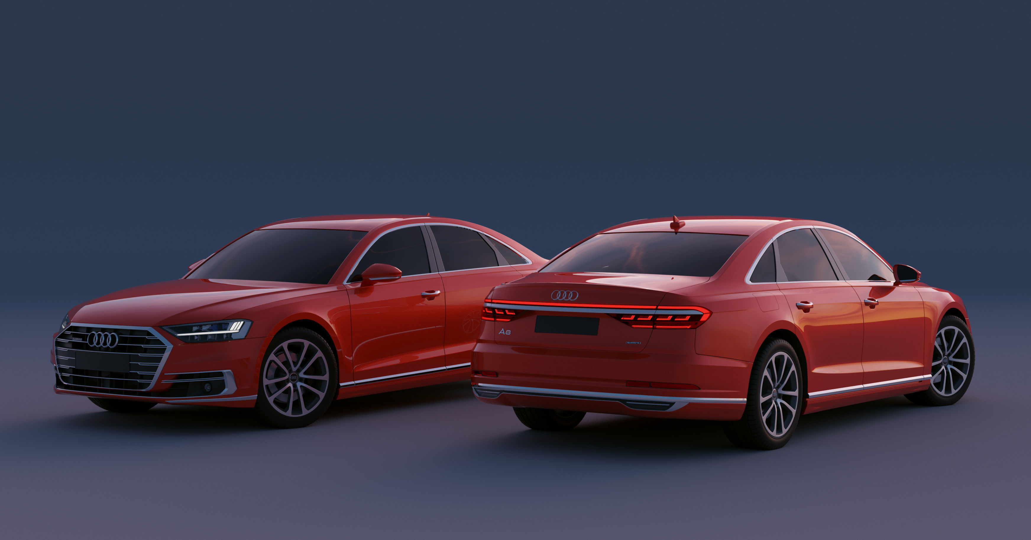 Audi A8 2018 3D model_6