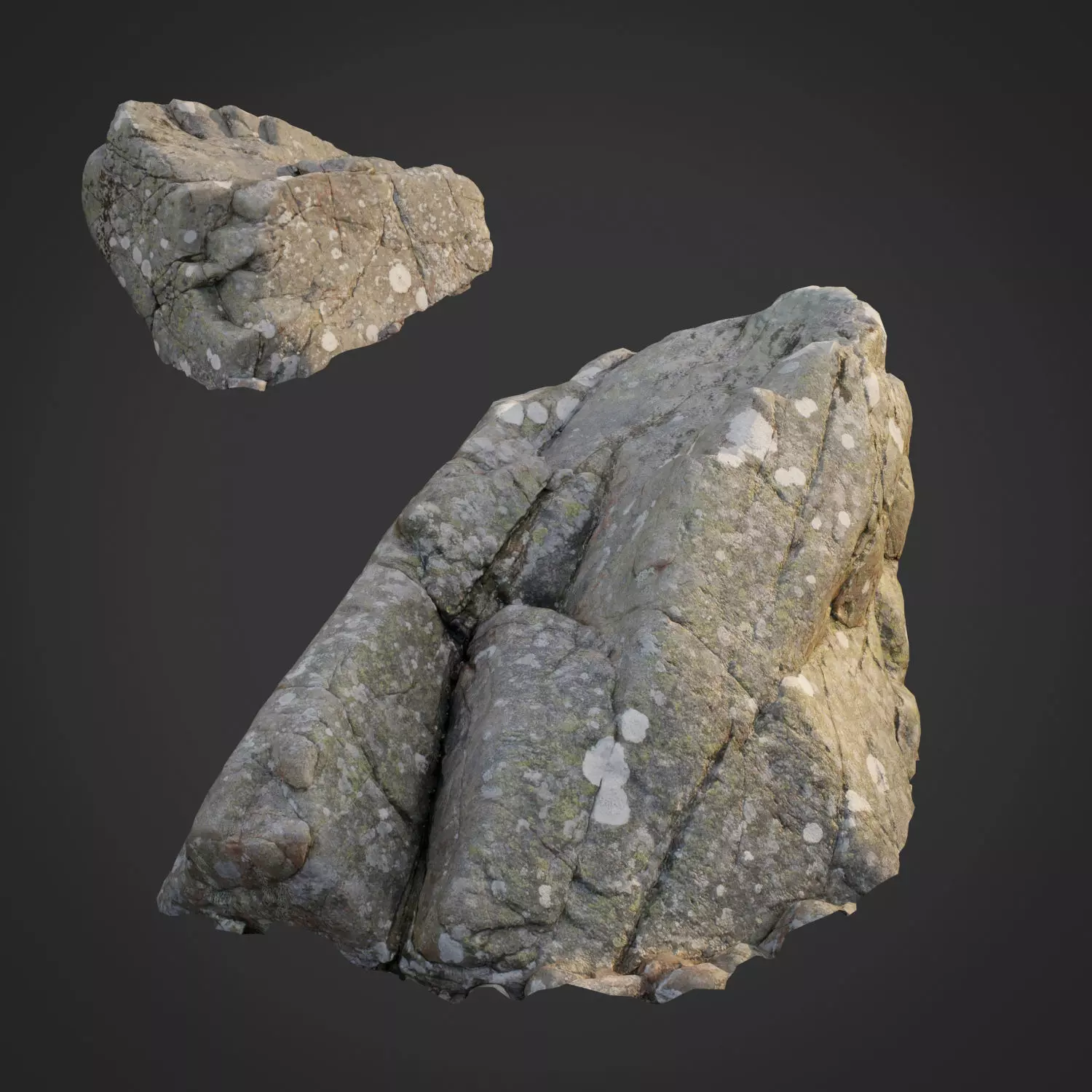 3d scanned nature stone 028 Low-poly 3D model_0