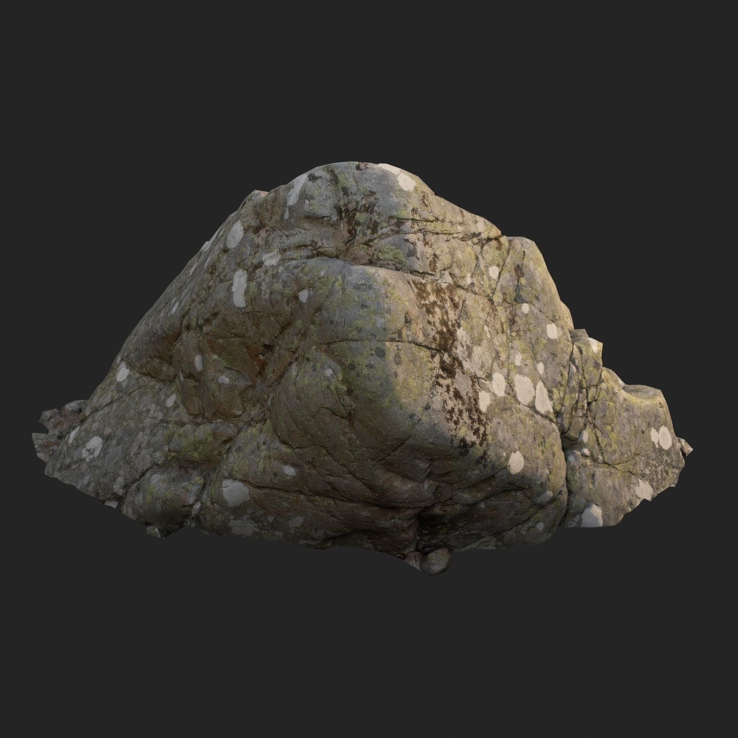 3d scanned nature stone 028 Low-poly 3D model_2
